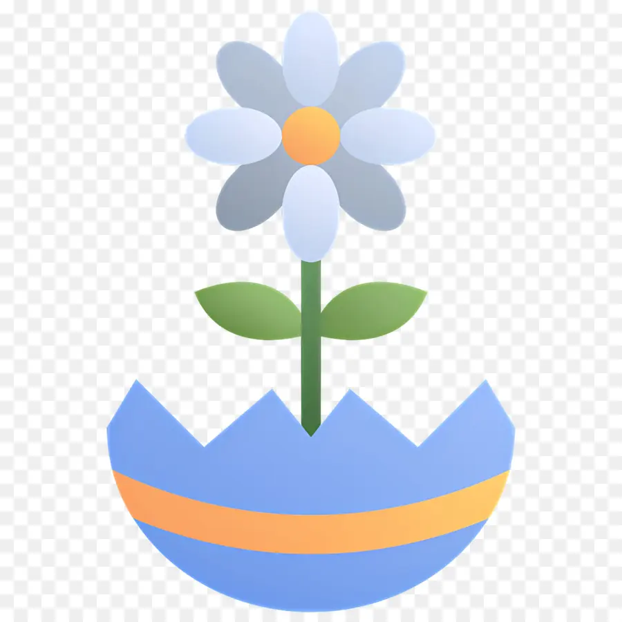 Fleur De Marguerite，Fleur En Pot PNG