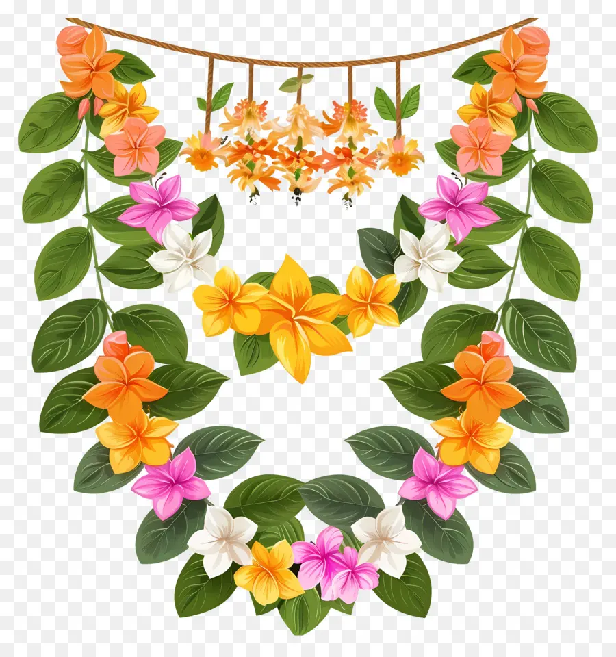 Guirlande Ougadi，Guirlande De Fleurs PNG