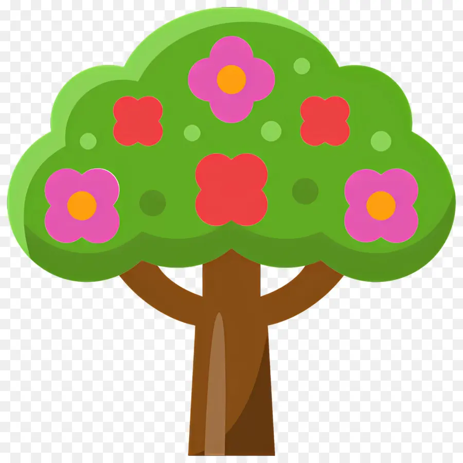 Arbre à Fleurs，Arbre En Fleurs PNG