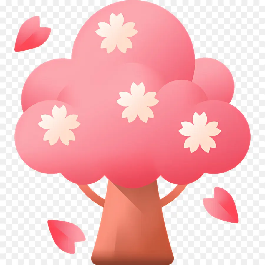 Arbre à Fleurs，Arbre Rose PNG