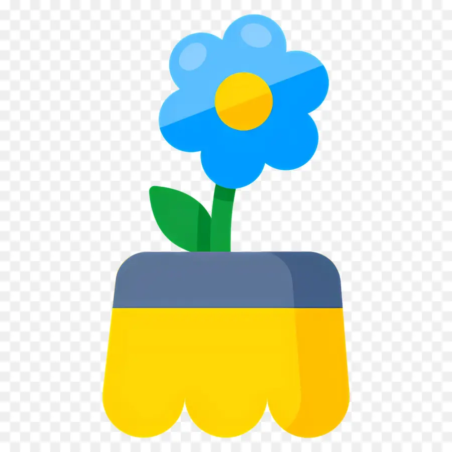 Fleur De Marguerite，Fleur Bleue PNG