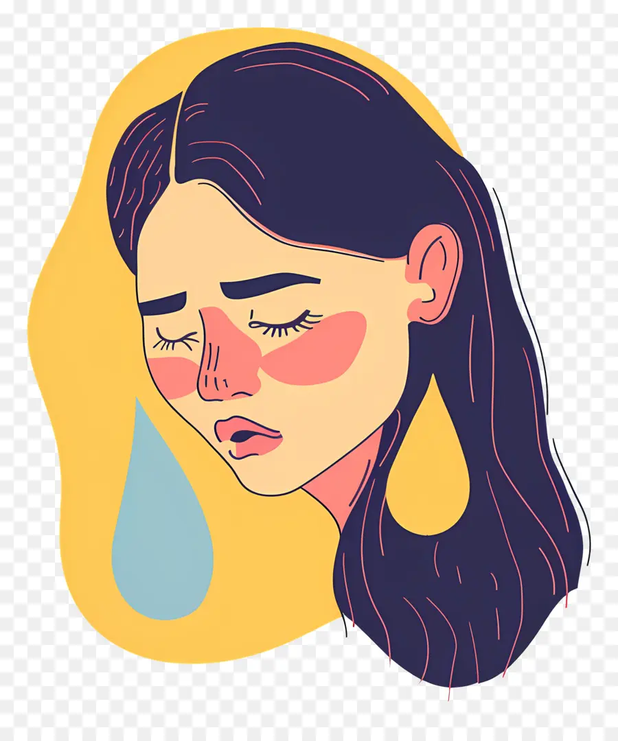 Femme Qui Pleure，Femme Triste PNG