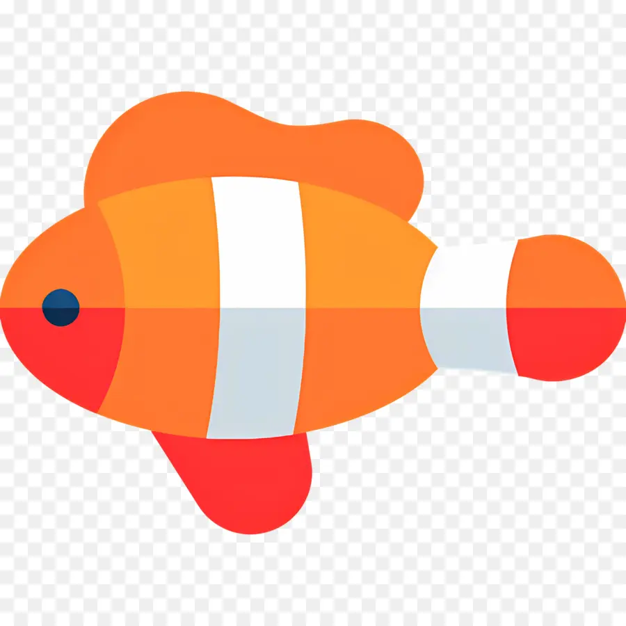 Poisson Clown，Poisson Orange PNG