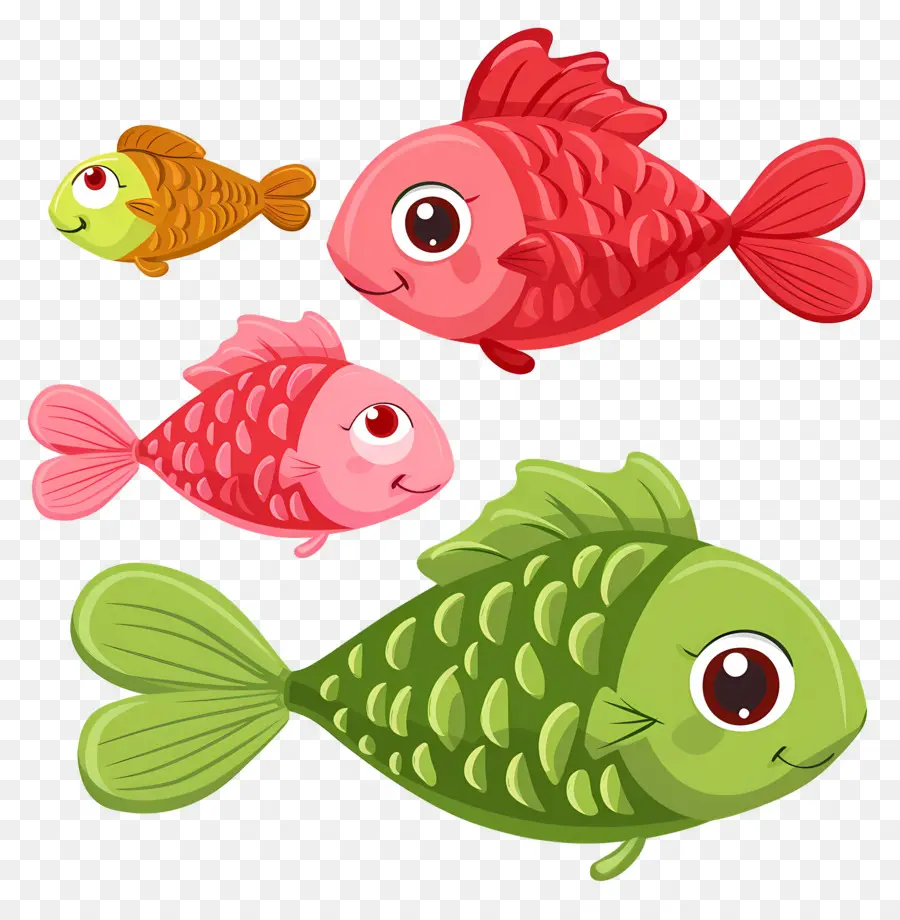 Dessin Animé De Poisson，Poisson Coloré PNG