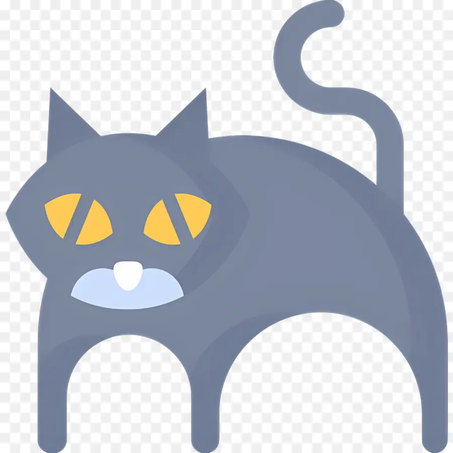 Chat D'halloween，Chat Gris PNG