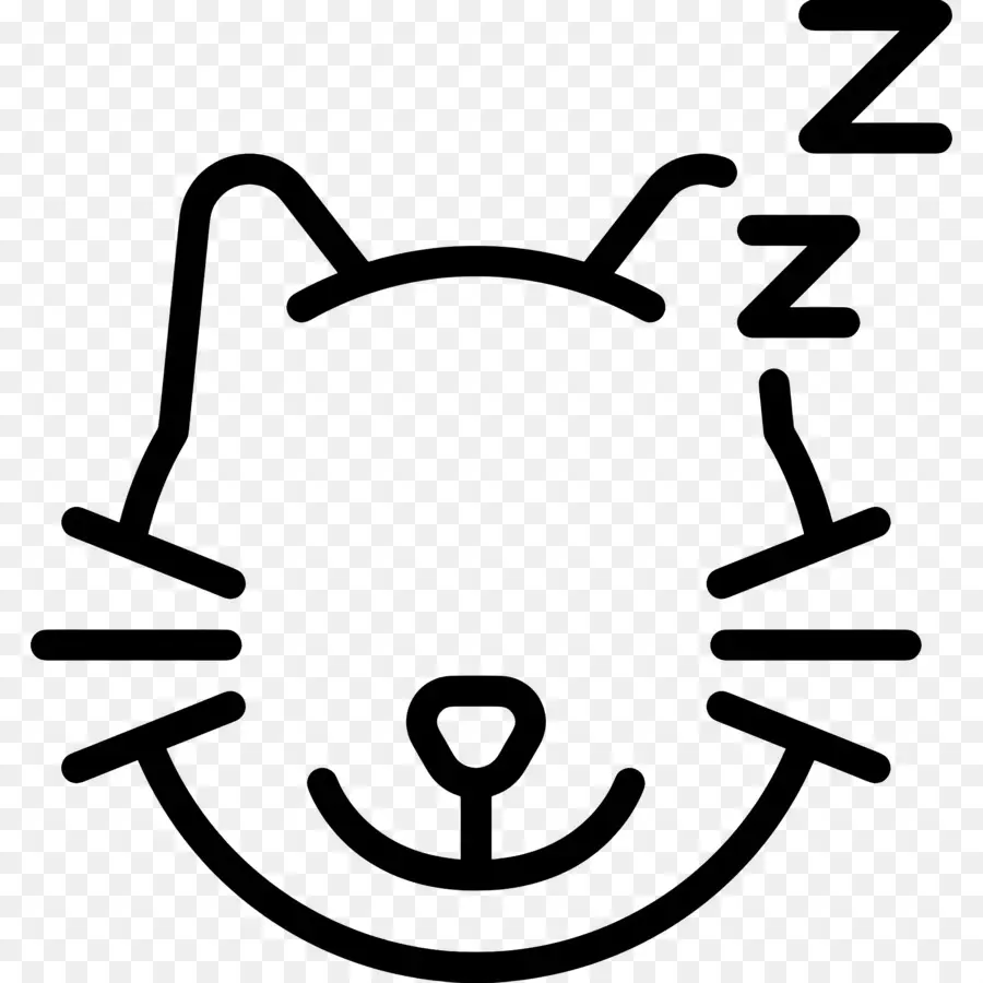 Chat Endormi，Zzz PNG