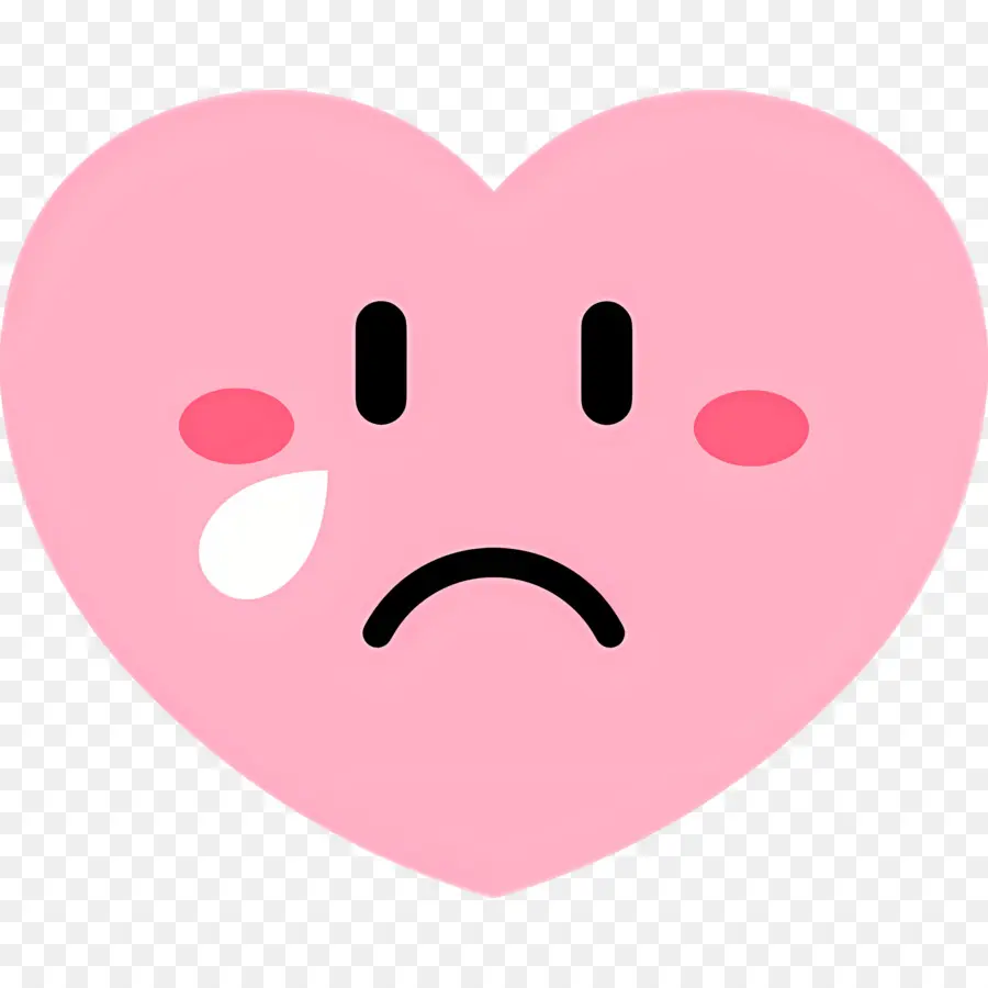 Emoji Coeur，Coeur Triste PNG