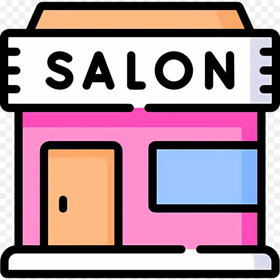 Salon De Beauté，Bâtiment Des Salons PNG