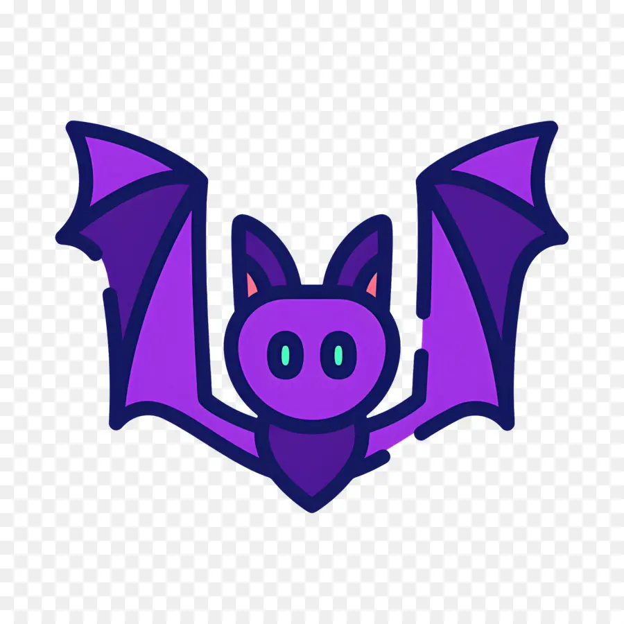 Chauve Souris D'halloween，Chauve Souris Violette PNG