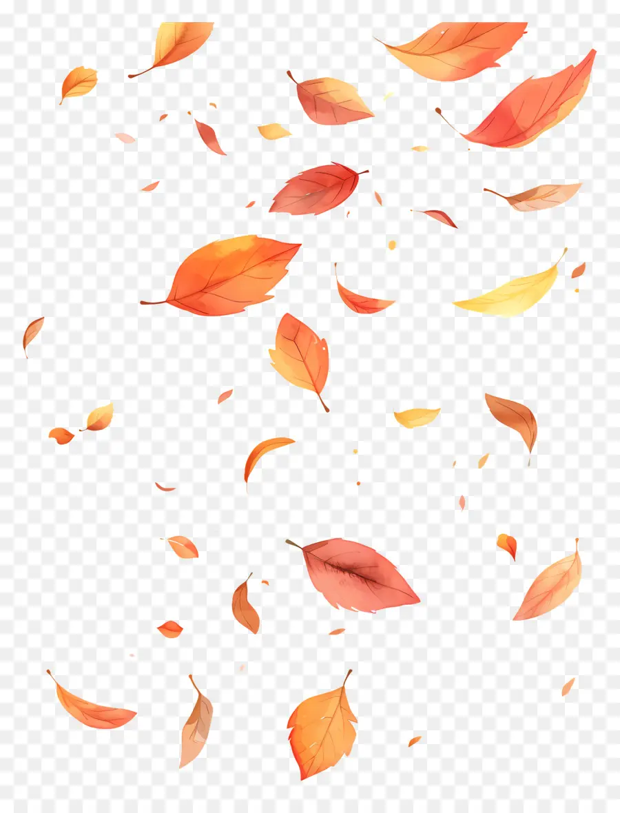 Feuilles Qui Tombent，Les Feuilles D'automne Tombent PNG