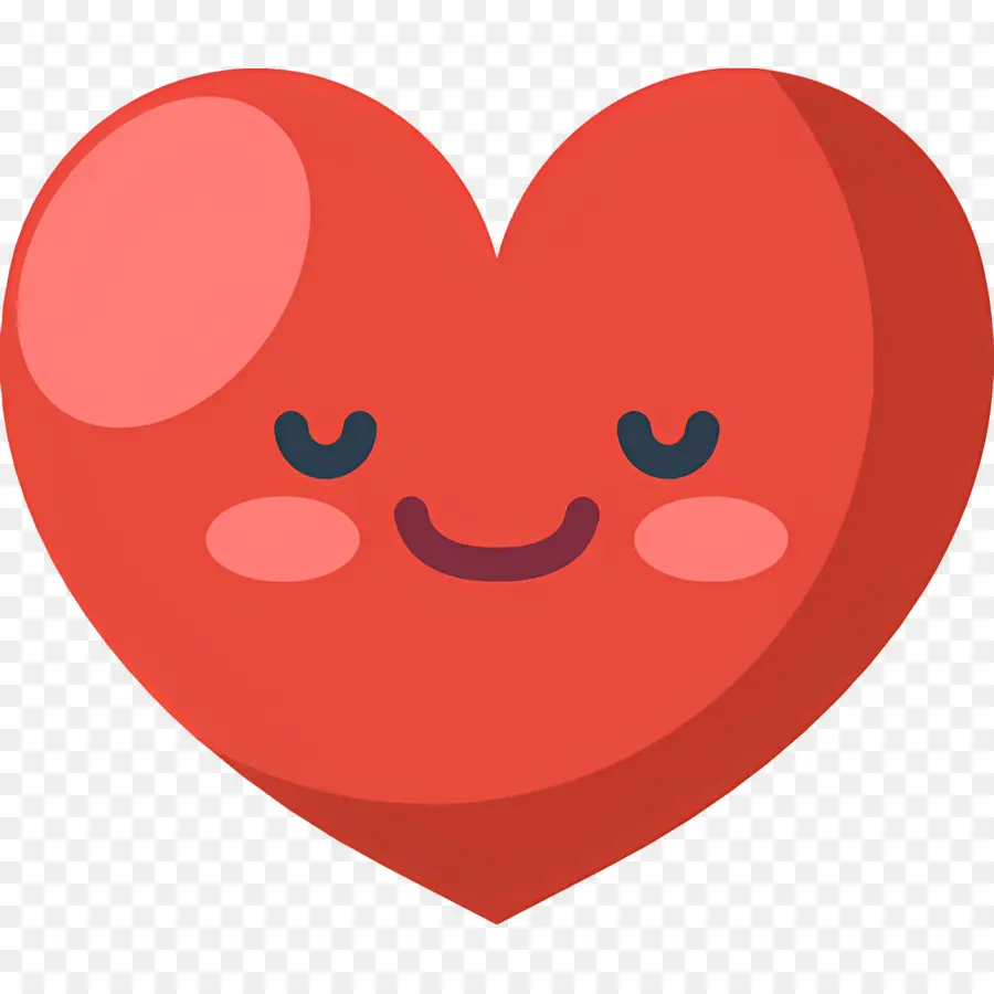 Emoji Coeur，Coeur Souriant PNG