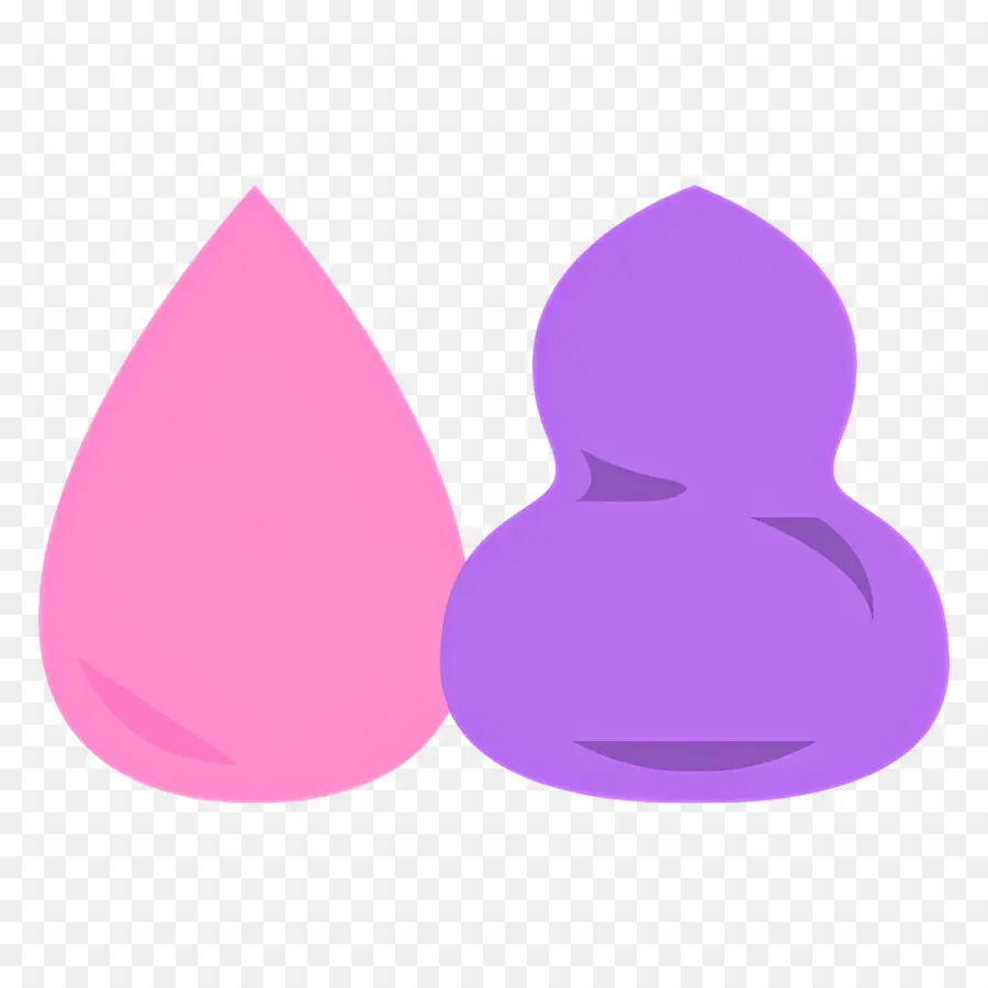 Mélangeur De Beauté，Formes Roses Et Violettes PNG