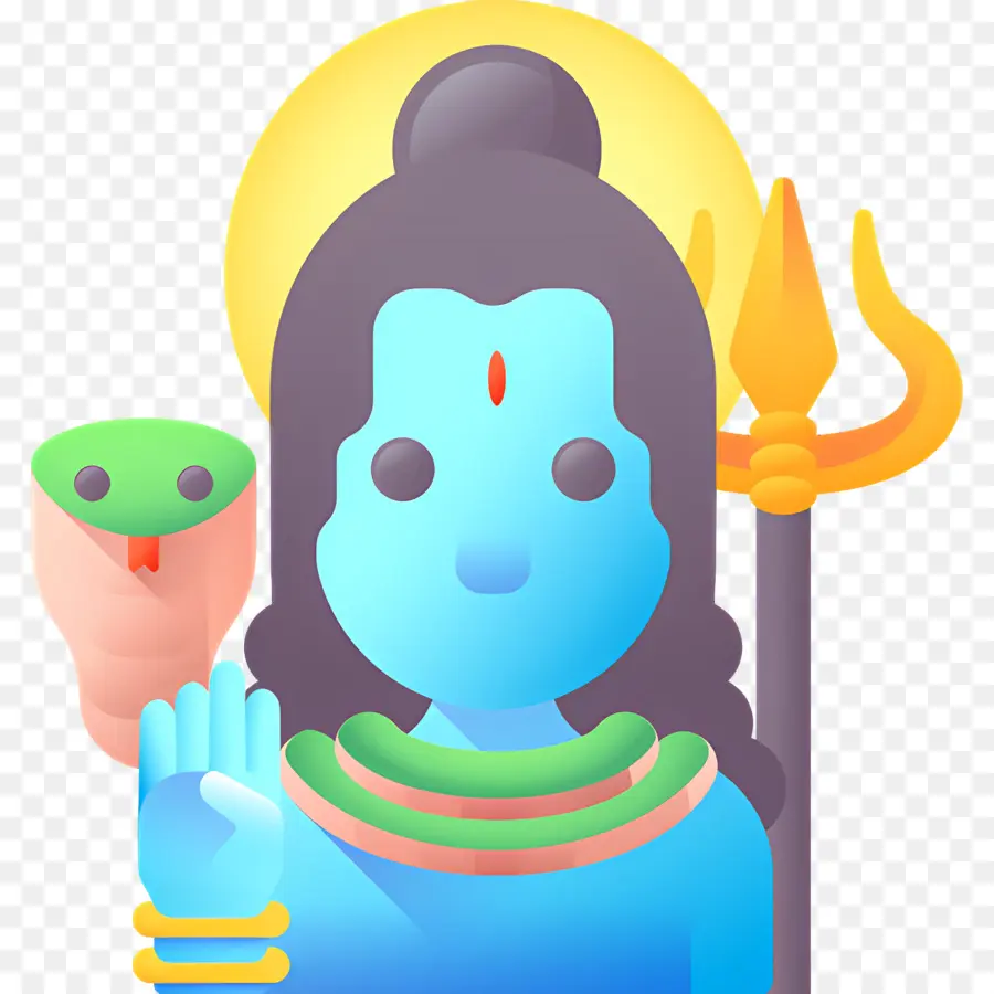 Shiva，Divinité Bleue PNG