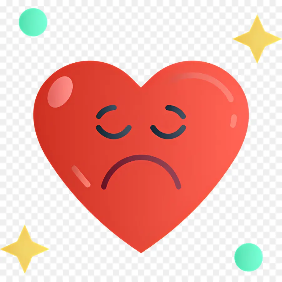 Emoji Coeur，Coeur Triste PNG