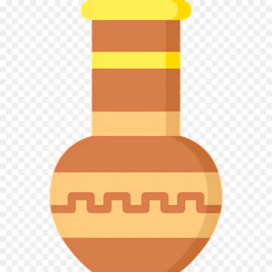 Pot D'argile，Vase Marron PNG