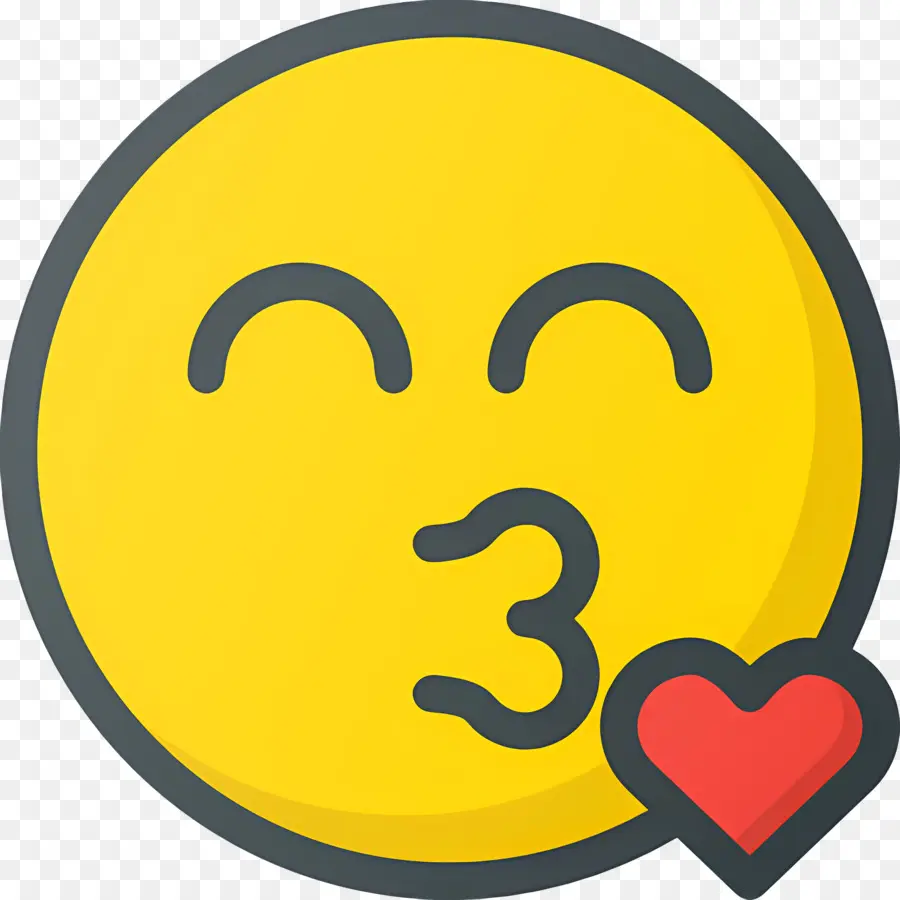 Baiser Emoji，Embrasser Emoji PNG