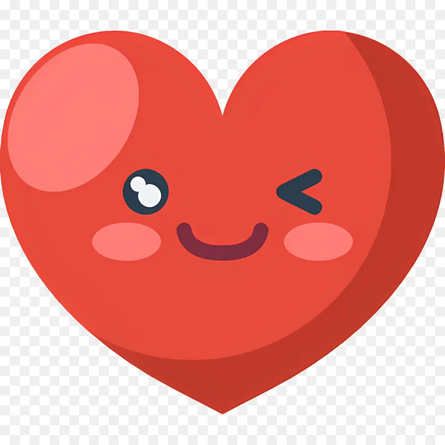 Emoji Coeur，Coeur Souriant PNG