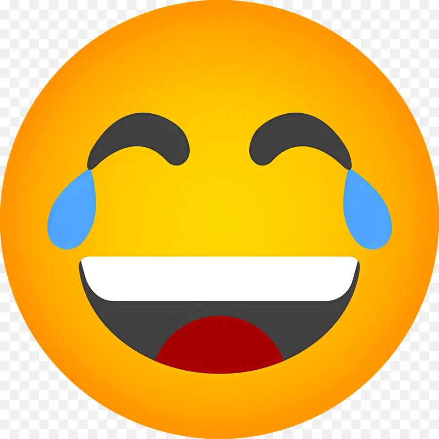 Emoji Qui Rit，Visage Riant Avec Des Larmes PNG