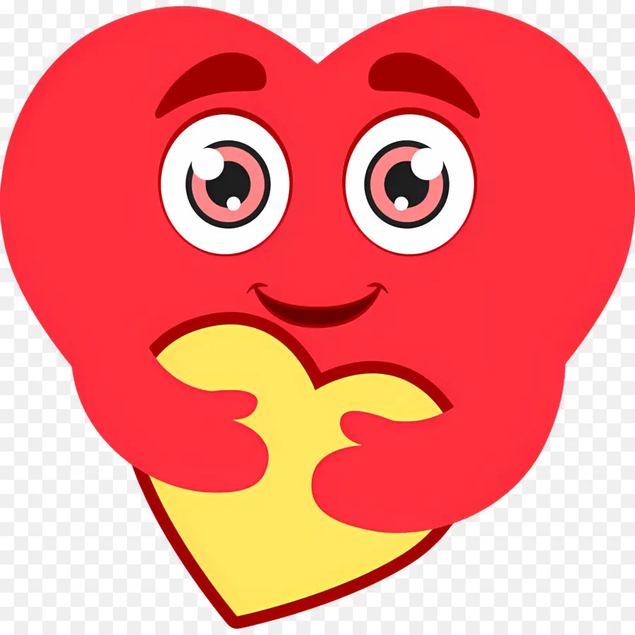 Emoji Coeur，Coeur Tenant Le Coeur PNG