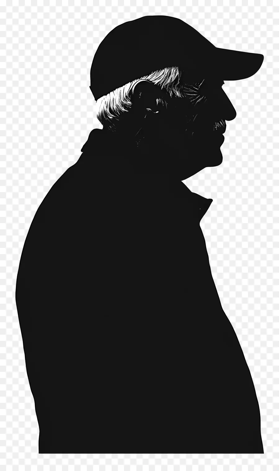 Silhouette De Vieil Homme，Silhouette D'un Homme âgé PNG