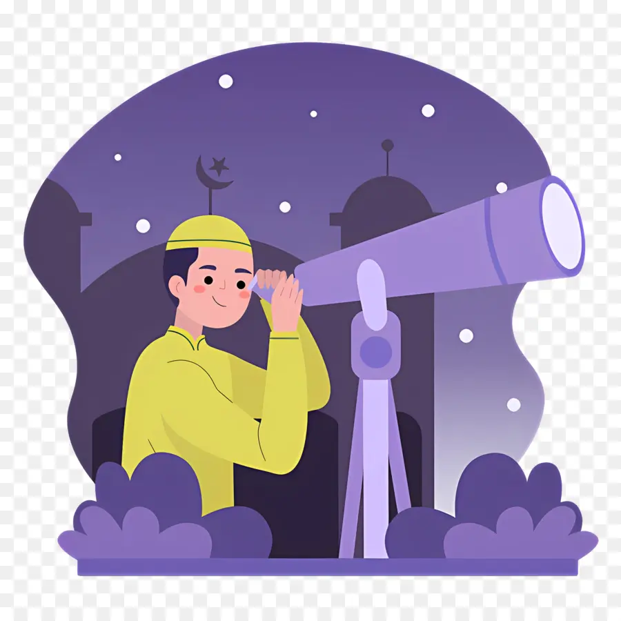 Télescope，Homme Avec Télescope PNG