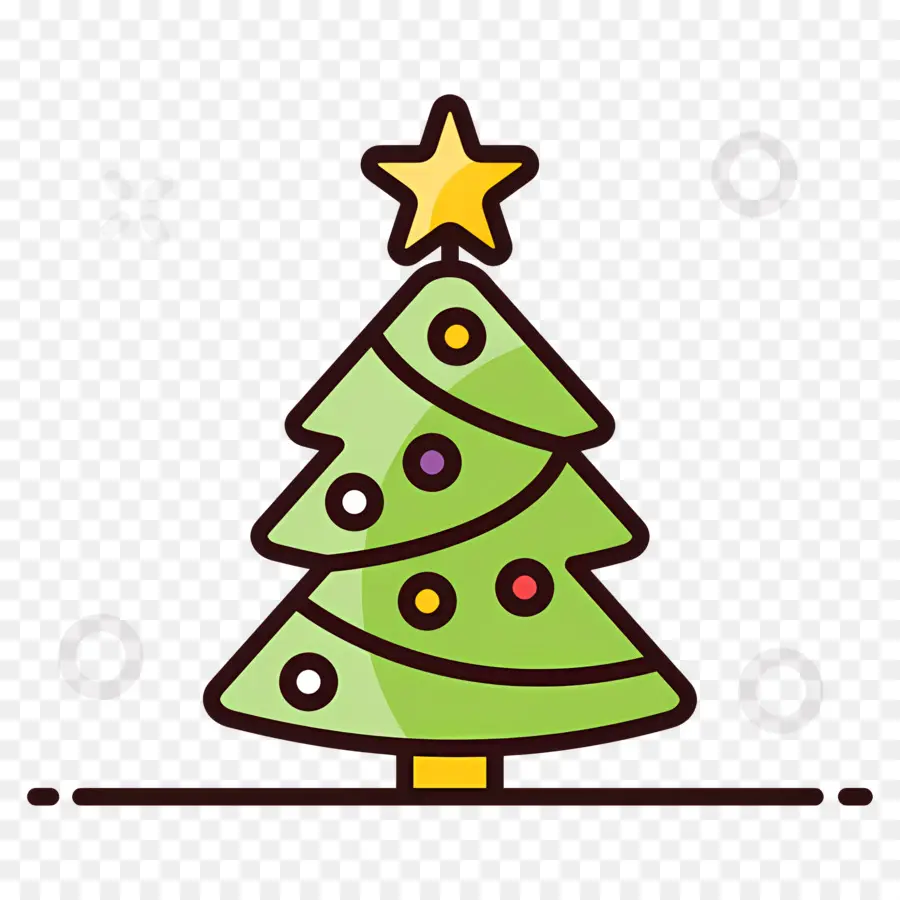 Arbre De Noël，Étoile PNG