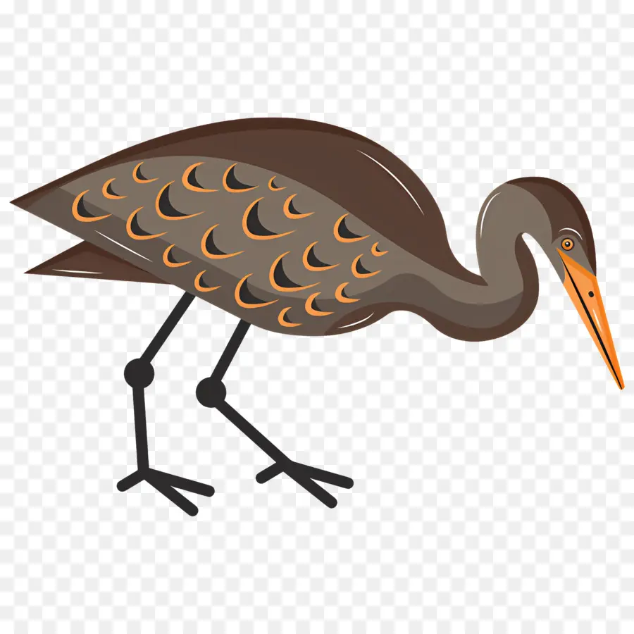 Héron，Oiseau PNG