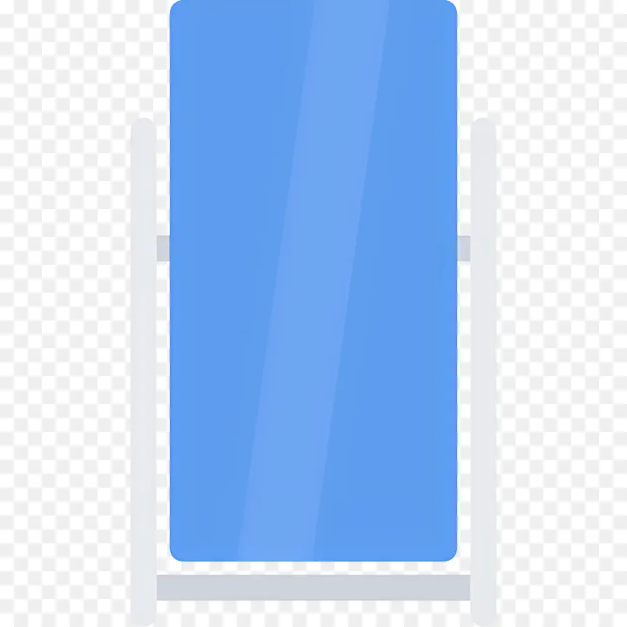 Miroir De Beauté，Serviette Bleue PNG