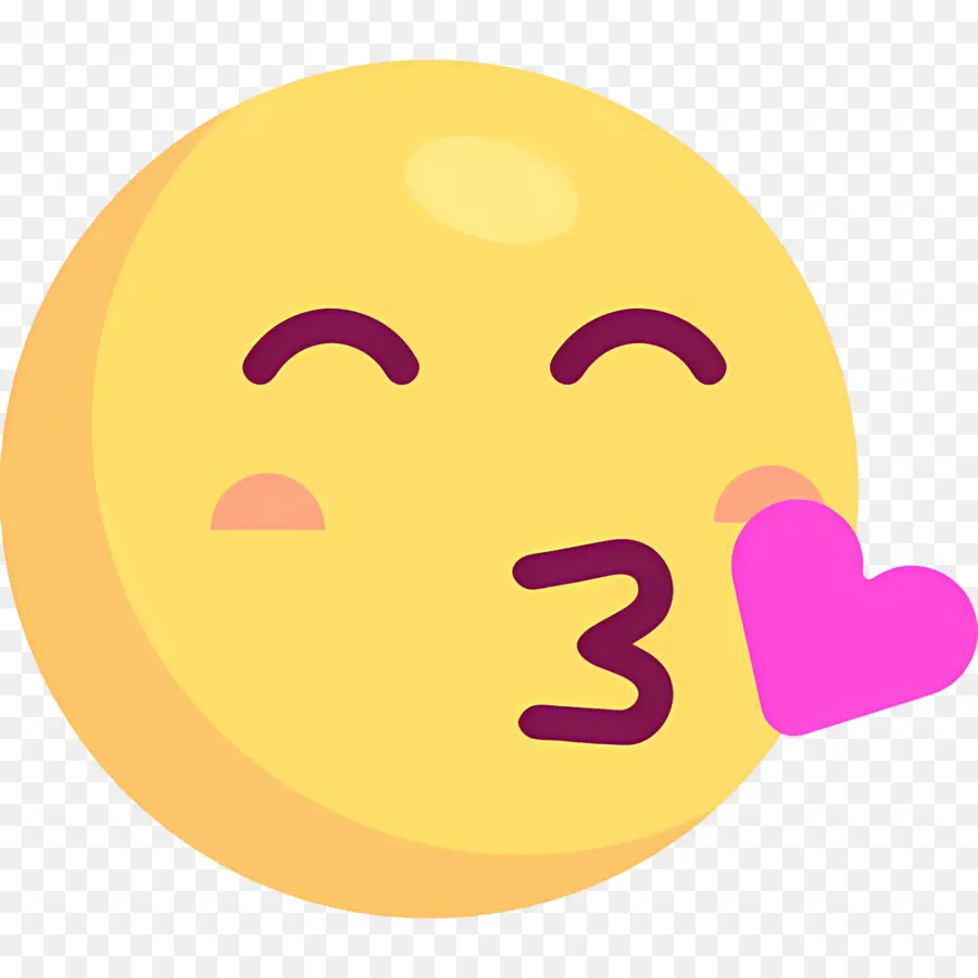 Baiser Emoji，Embrasser Emoji PNG