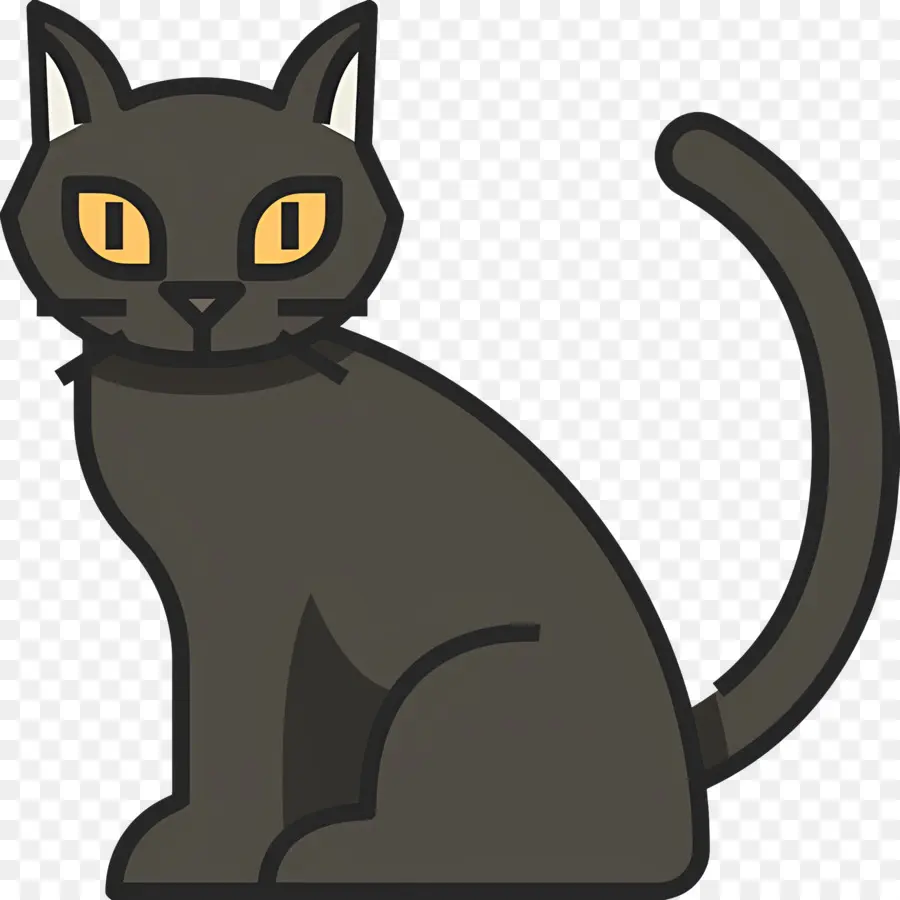 Chat D'halloween，Chat Gris PNG