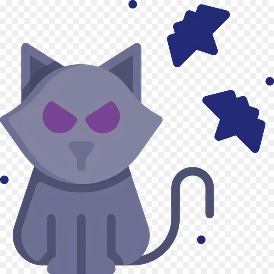 Chat D'halloween，Chat Gris PNG