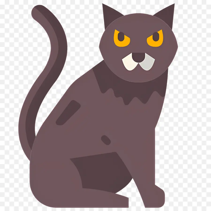 Chat D'halloween，Chat Gris PNG