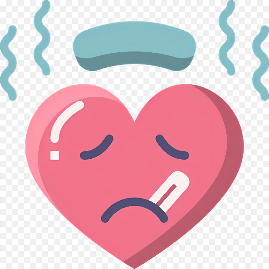 Emoji Coeur，Coeur Triste PNG