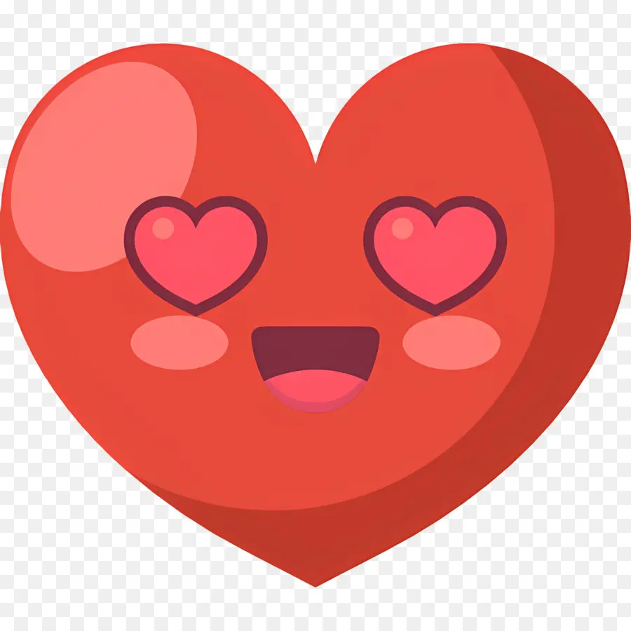 Emoji Coeur，Coeur Souriant PNG