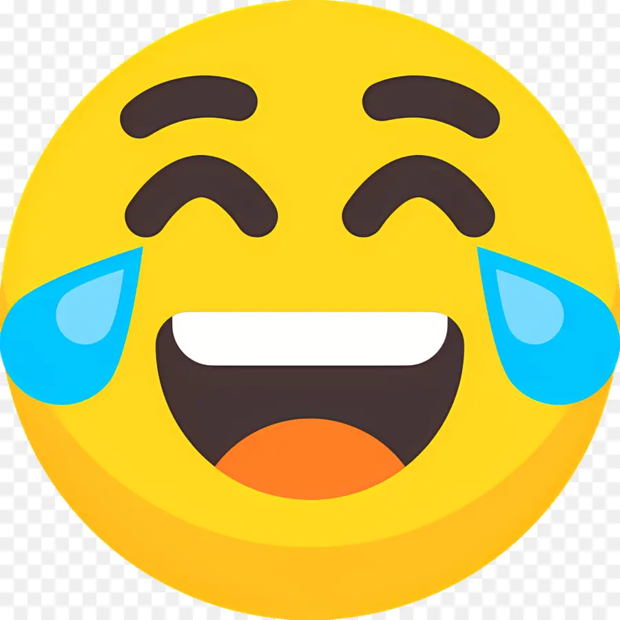 Emoji Qui Rit，Visage Riant Avec Des Larmes PNG