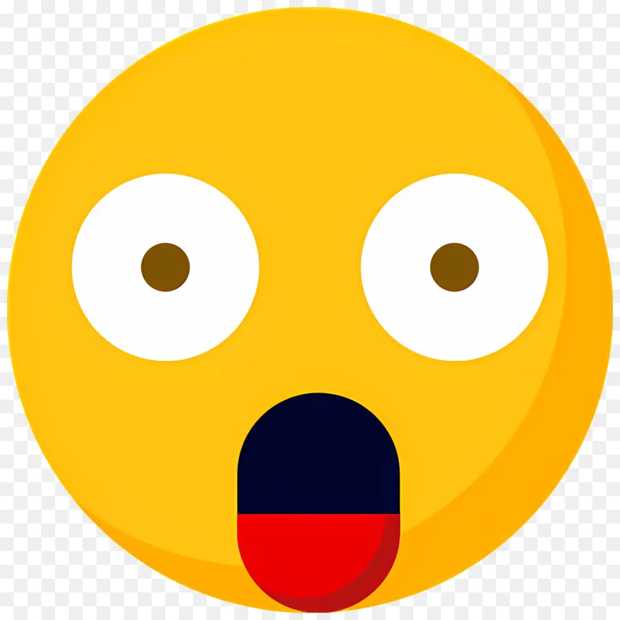 Emoji Choqué，Emoji étonné PNG