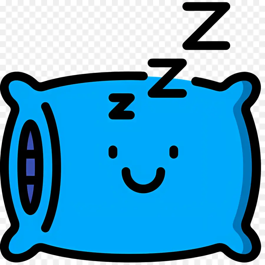 Oreiller De Couchage，Oreiller Bleu PNG