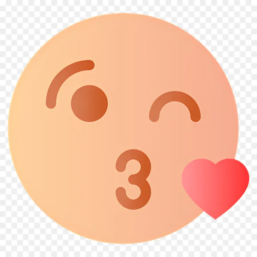 Baiser Emoji，Embrasser Emoji PNG