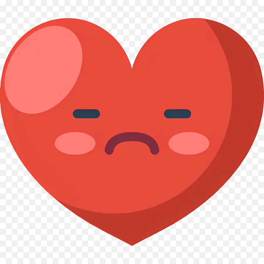 Emoji Coeur，Coeur Triste PNG