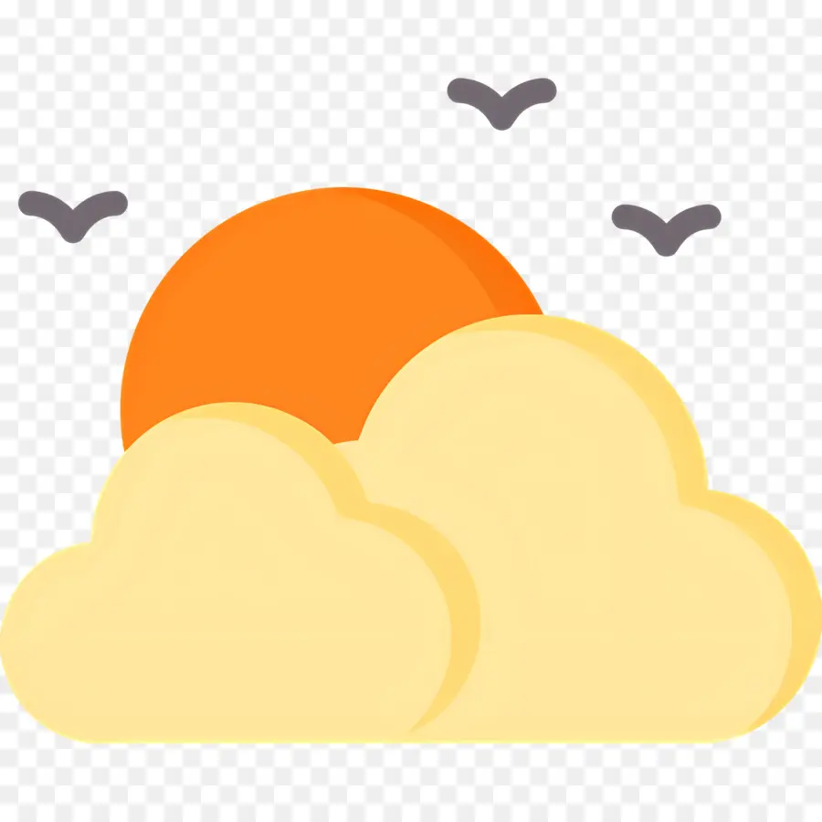 Soleil Du Matin，Soleil Et Nuage PNG