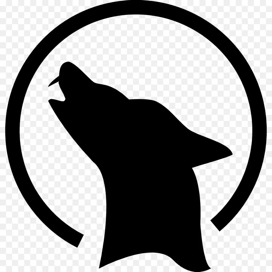 Loup Hurlant，Silhouette PNG