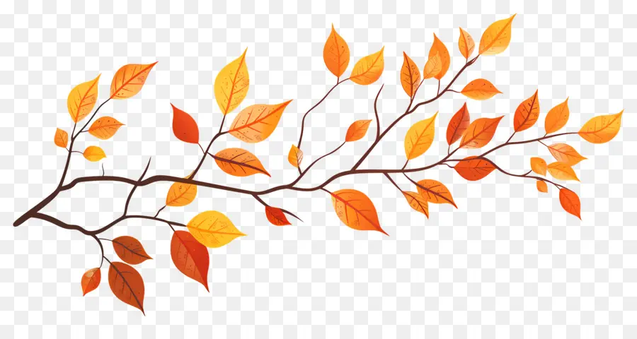 Branche D'automne，Glands Et Feuilles PNG