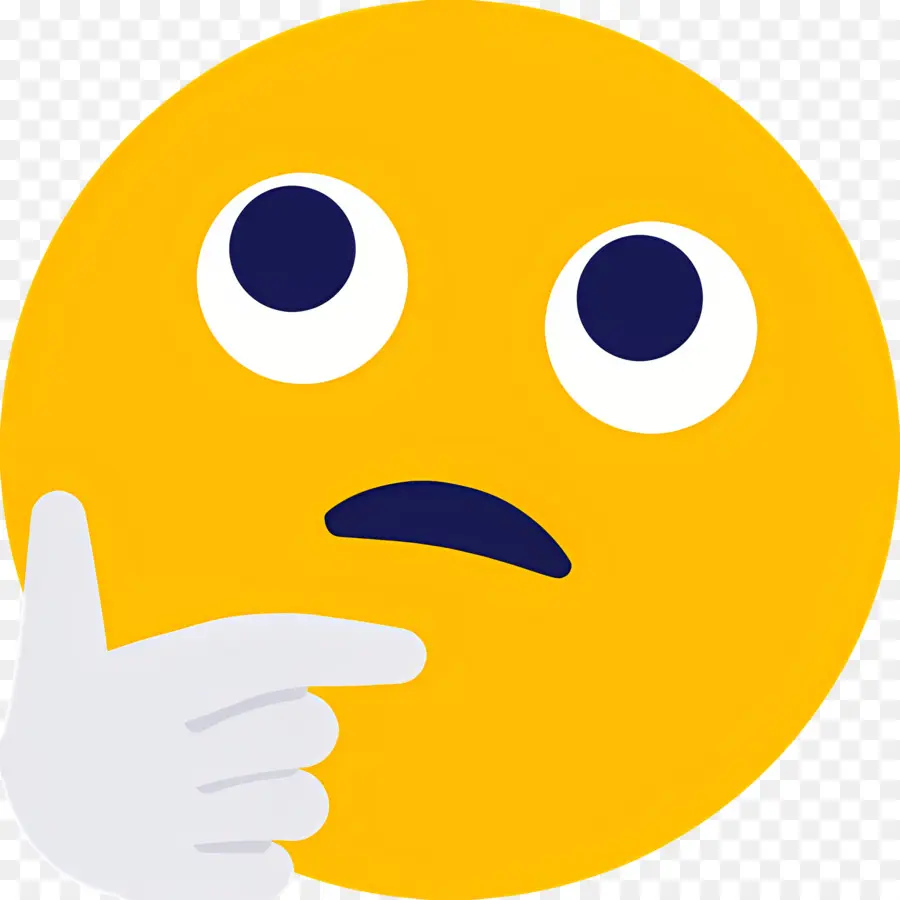 Emoji Pensant，Affronter PNG