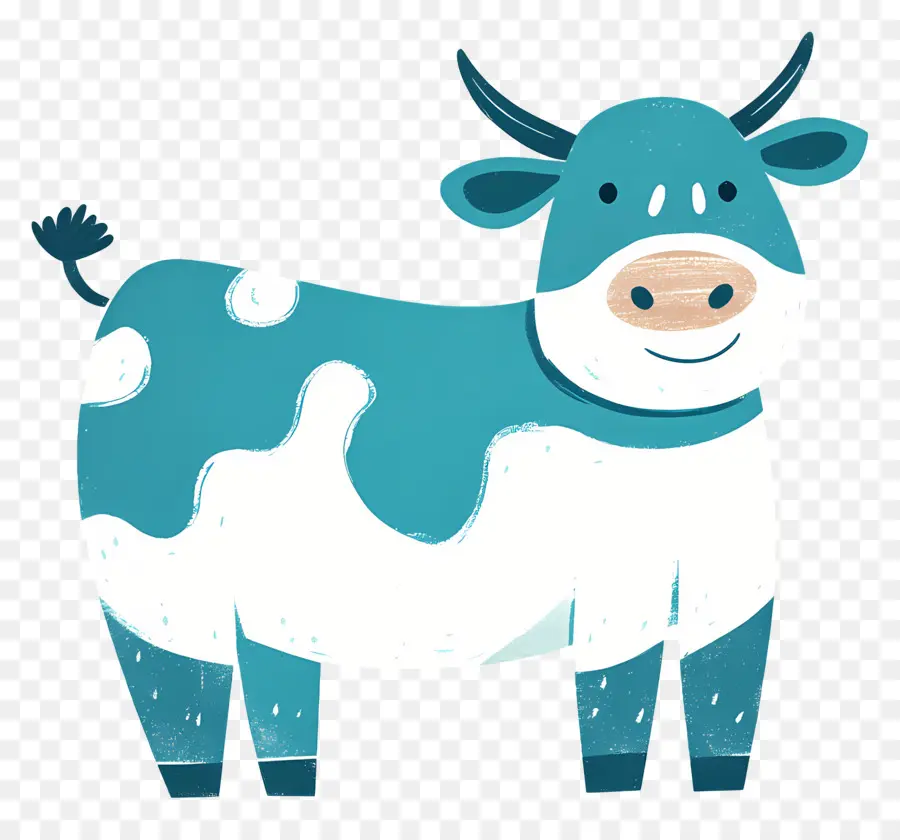 Vache Potelée，Vache Bleue PNG