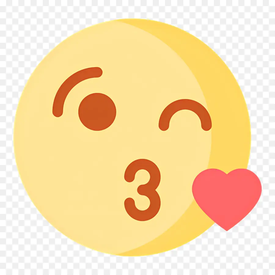 Baiser Emoji，Embrasser Emoji PNG