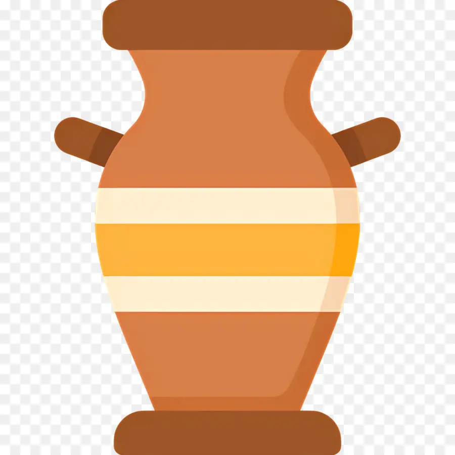 Pot D'argile，Vase Marron PNG