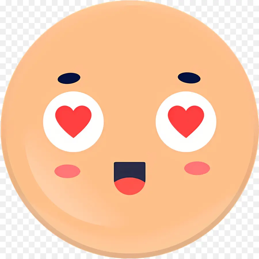 Baiser Emoji，Emoji Yeux De Coeur PNG