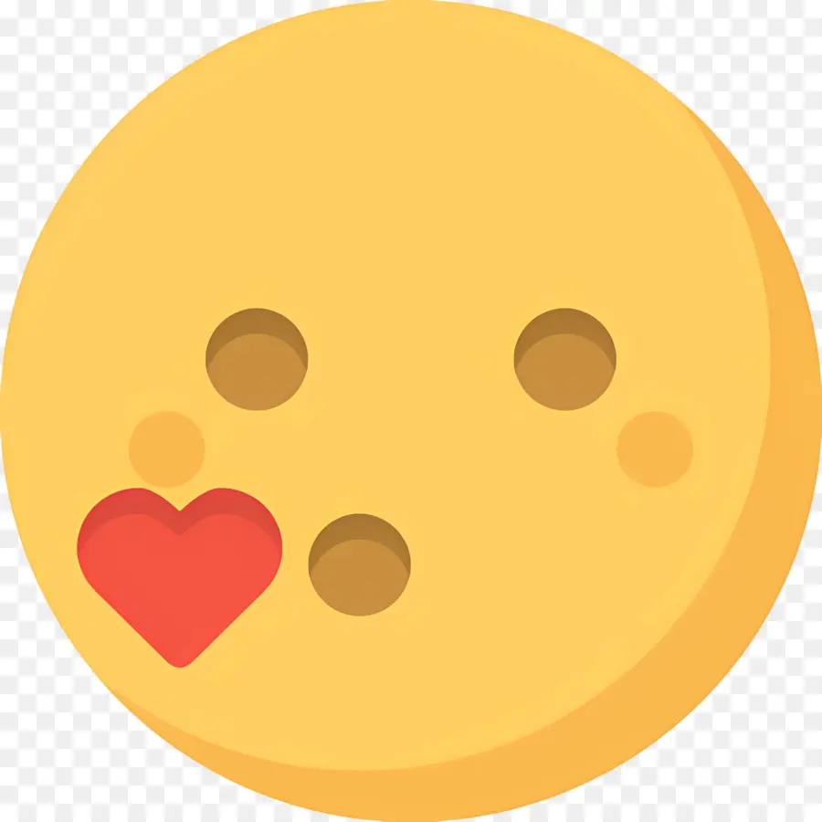 Baiser Emoji，Bouton Emoji PNG