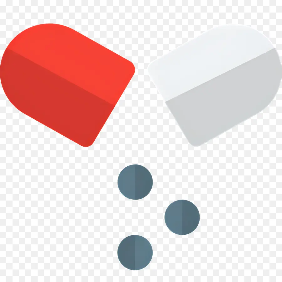 Capsule De Médicament，Capsule Rouge Et Blanche PNG