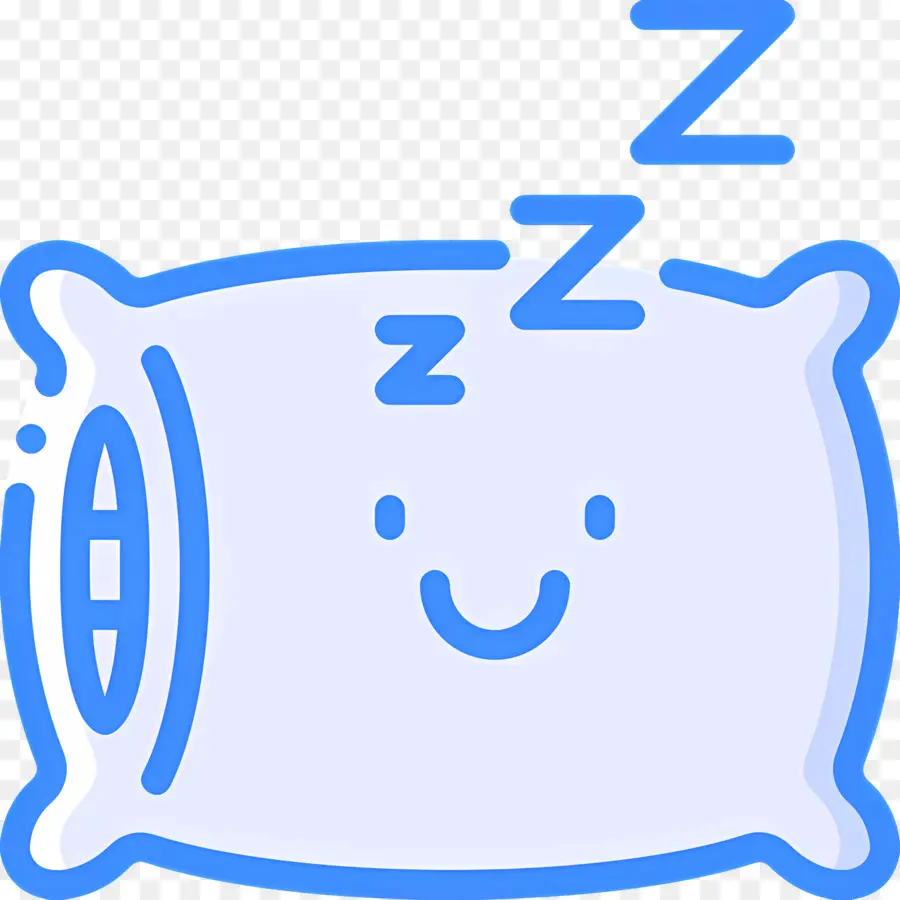 Oreiller De Couchage，Oreiller Bleu PNG